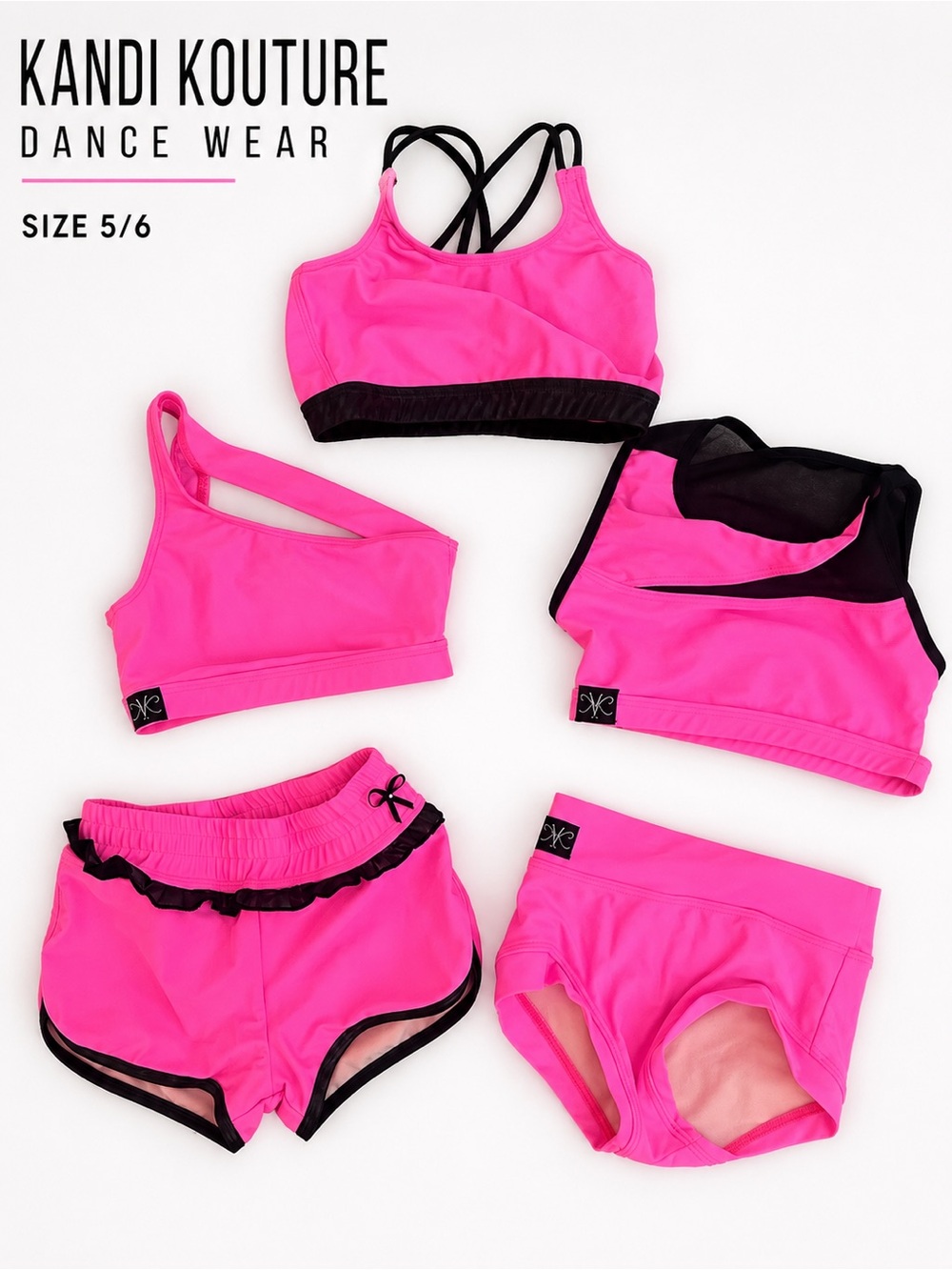 Kandi Kouture Pink Dance Sets - Size 5/6